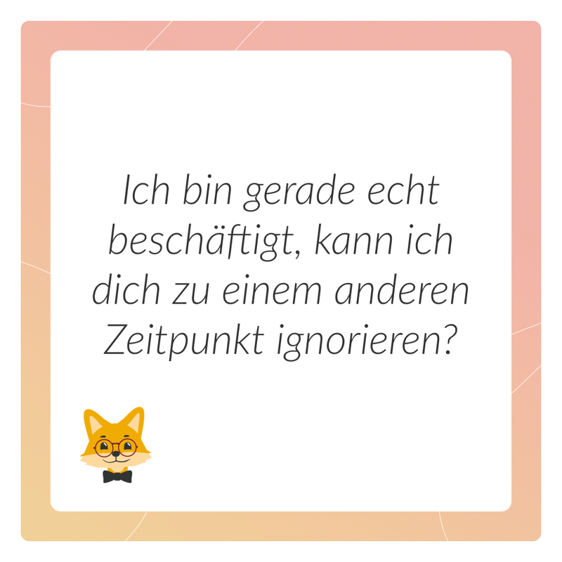 Grafik mit einem Spruch